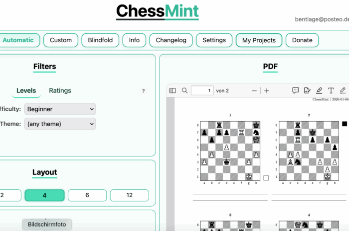 Schachdiagramme einfach erstellen – ein Werkzeug für Trainer und AG-Leiter